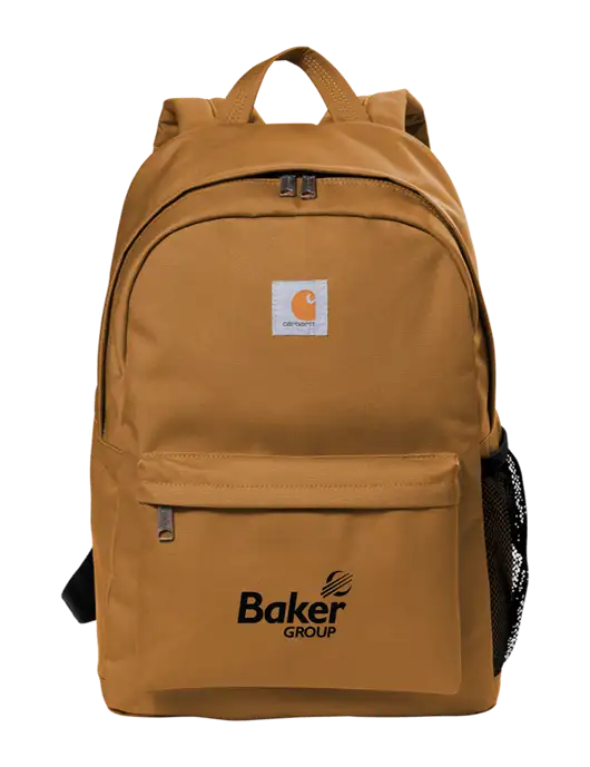 Carhartt Brown Canvas Backpack w/Baker Group Logo