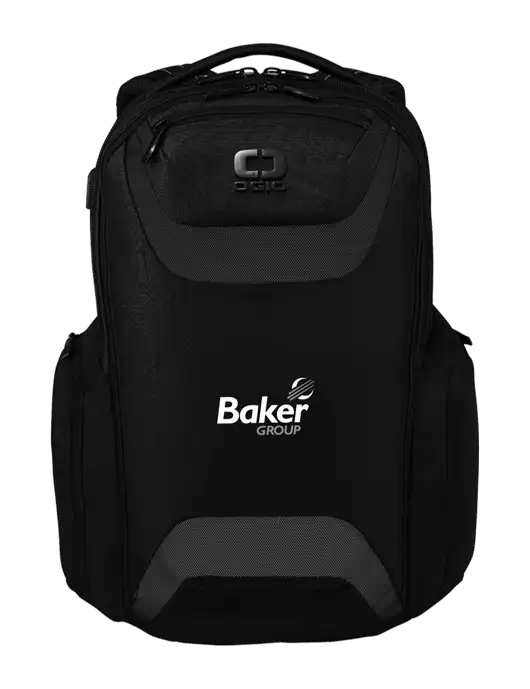 OGIO Black Charcoal Connected Pack w/Baker Group Logo