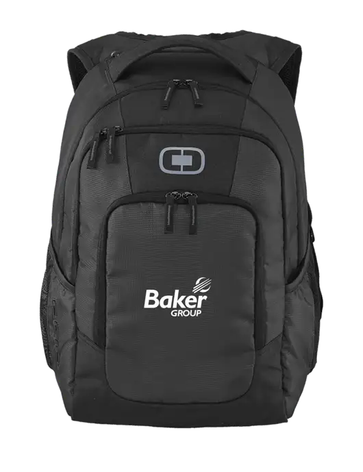 OGIO Diesel Grey Logan Laptop Backpack
 w/Baker Group Logo