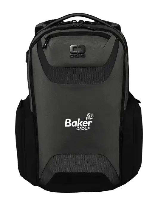 OGIO Tarmac Charcoal Connected Pack w/Baker Group Logo